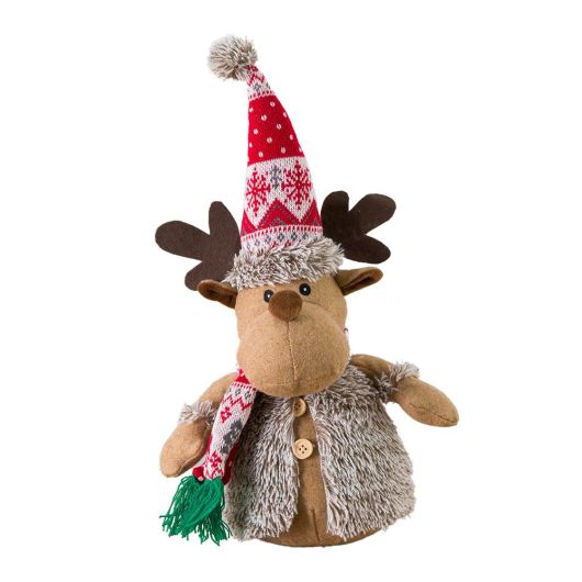Reindeer Fairisle Hat Doorstop